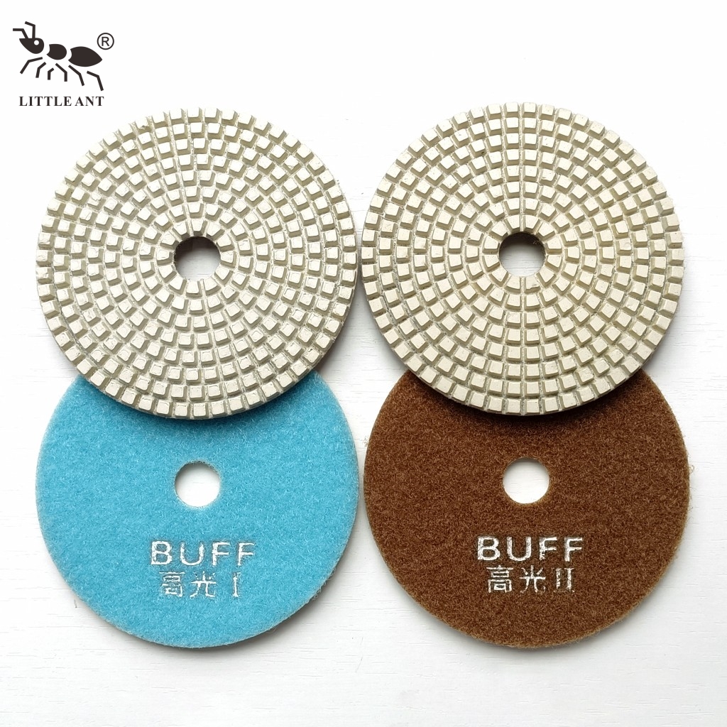 پد پولیش کف بتنی بتنی LITTLE ANT جدید 4 اینچی براق 2 مرحله ای الماس براق