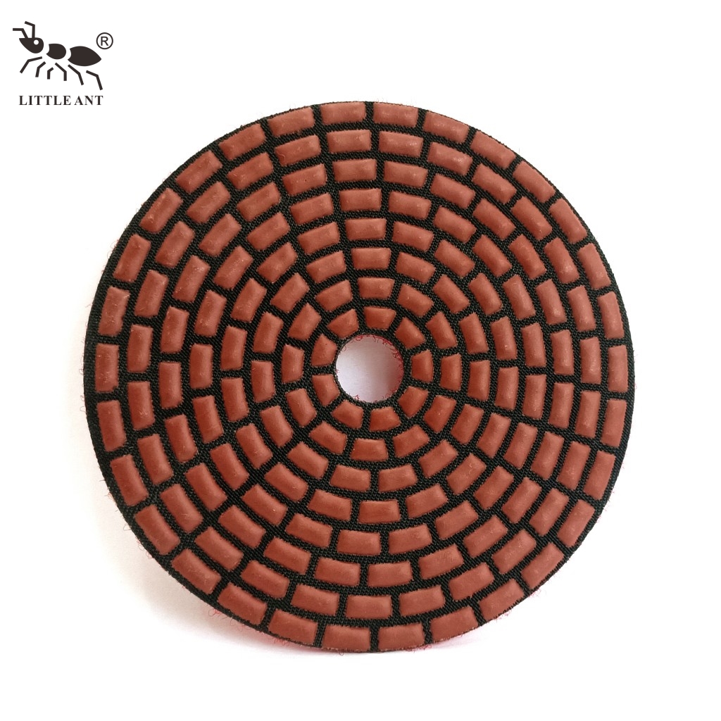 مورچه کوچک 4 اینچ پد خشک الماس خشک الماس برای مواد مختلف بتونی سنگ گرانیت سنگ مرمر Terrazzo کوارتز کاشی کوارتز
