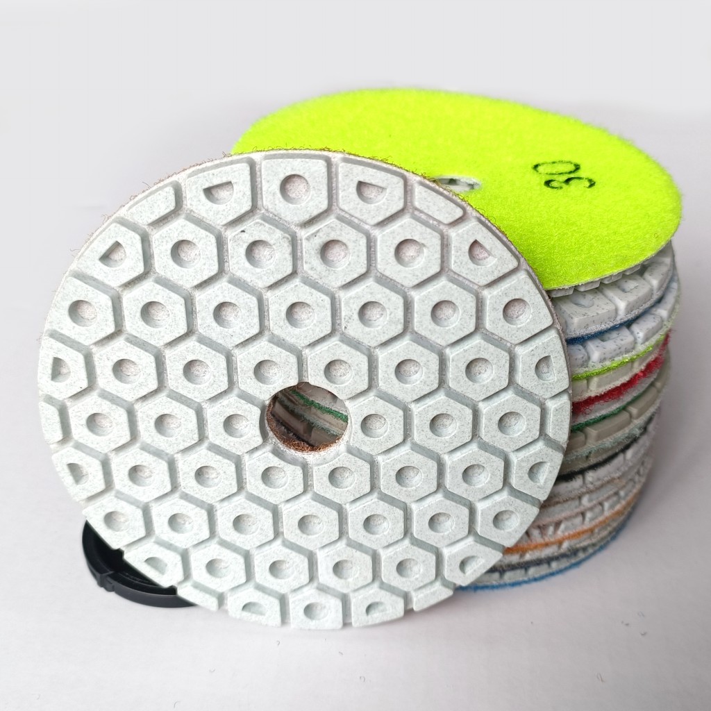 Little Ant True Color 4inch Loneycomb Polishing Polishing برای سنگ مرمر گرانیتی سنگی مهندسی شده