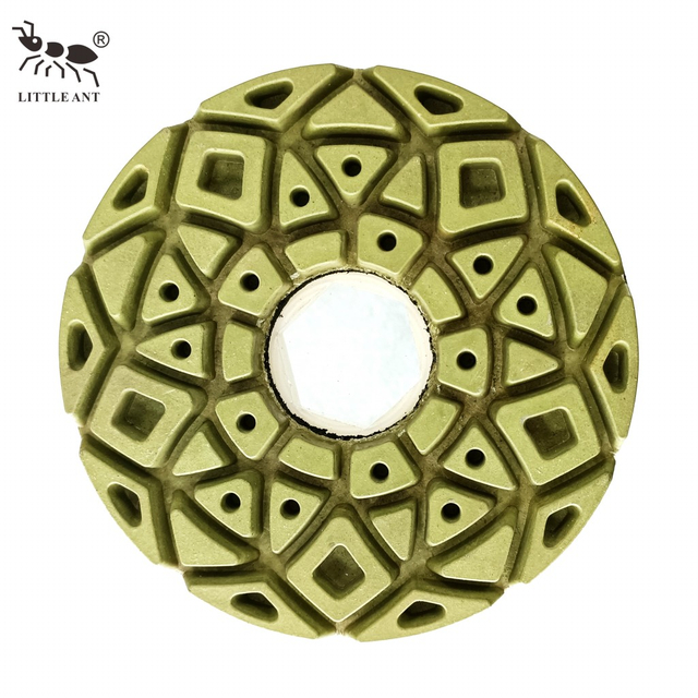 قفل حلزون مورچه کوچک 5 اینچ 125 میلی متر رزین لبه جلا داده با PVC Backer Granite Marble Terrazzo Quartz