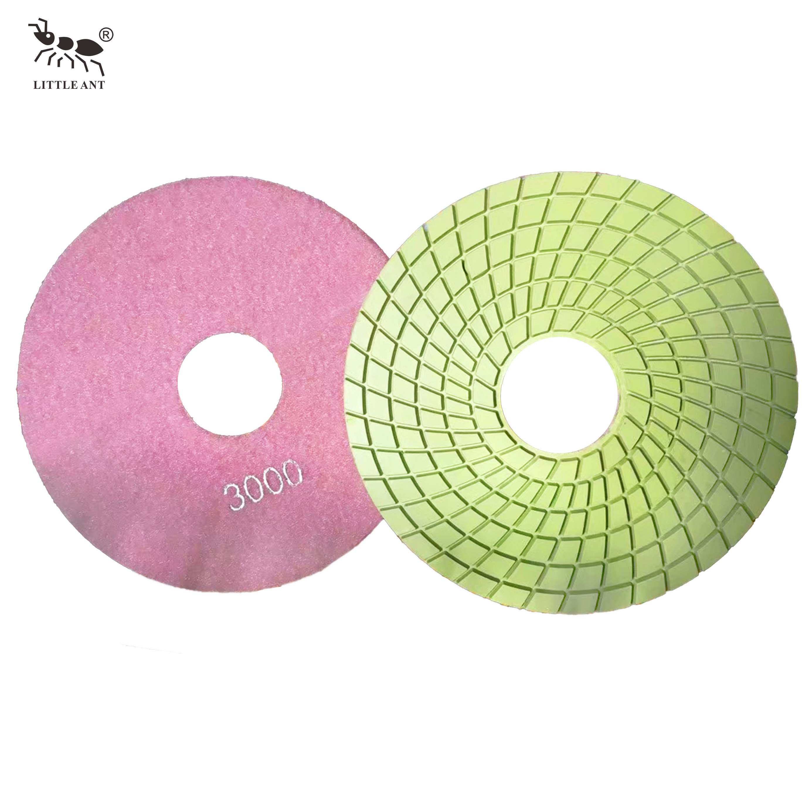 مورچه های کوچک 180 میلی متر 7 اینچ لنت های جلا دادن رزین Spirl رنگ واقعی مرطوب برای سنگ مهندسی شده