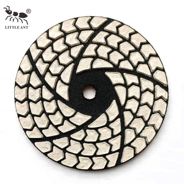 پد پولیش الماس خشک 4 اینچی LITTLE ANT برای سنگ زنی دستی پولیش گرانیت مرمری